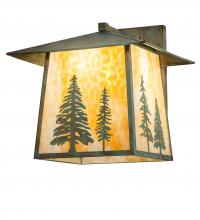 Meyda Black 247827 - 18" Wide Stillwater Tall Pines Wall Sconce