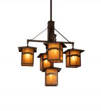 Meyda Black 248516 - 32" Wide Seneca Mountain View 5 Light Chandelier