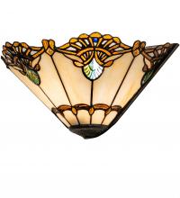 Meyda Black 248721 - 16" Wide Shell with Jewels Wall Sconce