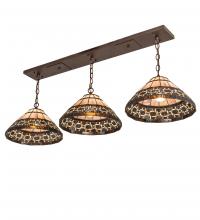 Meyda Black 249942 - 48" Long Ilona 3 Light Island Pendant