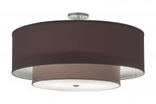 Meyda Black 250714 - 30" Wide Cilindro Textrene Two Tier Pendant