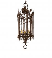 Meyda Black 250746 - 28" Wide Gordes 3 Light Chandelier