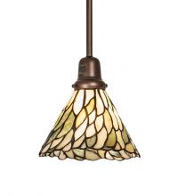 Meyda Black 252346 - 8" Wide Willow Jadestone Mini Pendant