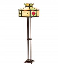 Meyda Black 252401 - 63.5" High Poker Face Floor Lamp