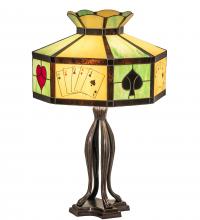 Meyda Black 252404 - 32.5" High Poker Face Table Lamp