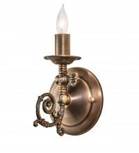 Meyda Black 252549 - 4.5" Wide Gas Reproduction Wall Sconce