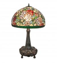 Meyda Black 252829 - 31" High Romance Rose Table Lamp