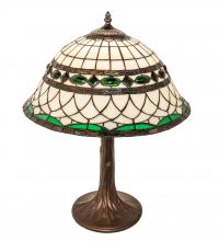 Meyda Black 253627 - 23" High Tiffany Roman Table Lamp