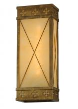 Meyda Black 255000 - 7" Wide Byzantine Wall Sconce