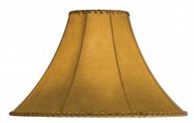 Meyda Black 26352 - 18" Wide Faux Leather Tan Hexagon Shade