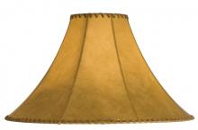 Meyda Black 26353 - 20" Wide X 13" High Faux Leather Tan Hexagon Shade