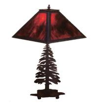 Meyda Black 26724 - 21"H Tall Pines Table Lamp