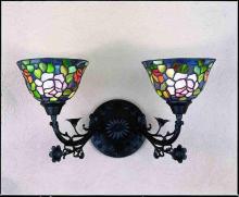 Meyda Black 27392 - 21"W Tiffany Rosebush 2 LT Wall Sconce.613