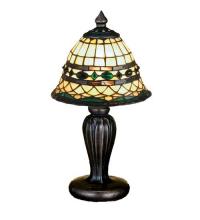 Meyda Black 27535 - 15"H Tiffany Roman Mini Lamp