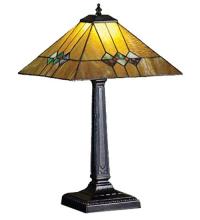 Meyda Black 27855 - 22"H Martini Mission Table Lamp.609