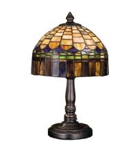 Meyda Black 29485 - 14"H Tiffany Candice Mini Lamp