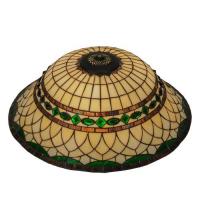 Meyda Black 29628 - 24" Wide Tiffany Roman Shade