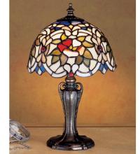 Meyda Black 30313 - 13" High Renaissance Rose Mini Lamp