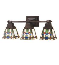 Meyda Black 31248 - 20" Wide Prairie Wheat 3 Light Vanity Light