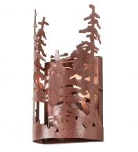 Meyda Black 31254 - 5" Wide Tall Pines Wall Sconce