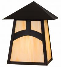 Meyda Black 45273 - 9" Square Stillwater Hill Top Wall Sconce