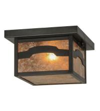 Meyda Black 45950 - 10"Sq Hyde Park Mountain View Flushmount