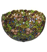 Meyda Black 47843 - 20" Wide Trillium & Violet Shade