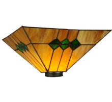 Meyda Black 48276 - 13" Square Martini Mission Shade