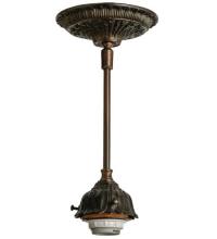 Meyda Black 48917 - 5" Wide Mahogany Bronze 1 Light Pendant Hardware