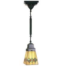 Meyda Black 49120 - 5"Sq Martini Mission Mini Pendant.609