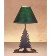 Meyda Black 49810 - 15"H Tall Pines Faux Leather Accent Lamp