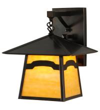 Meyda Black 54637 - 12"Sq Stillwater Mountain View Hanging Wall Sconce