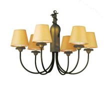 Meyda Black 65545 - 26"W Tuscan Vineyard 6 LT Parchment Chandelier