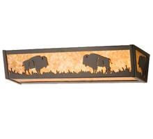 Meyda Black 67746 - 30"W Buffalo Vanity Light