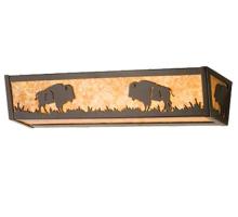 Meyda Black 67747 - 36"W Buffalo Vanity Light