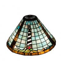 Meyda Black 69252 - 14"W LIGHTHOUSE CONE SHADE