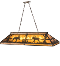 Meyda Black 70579 - 61" Long Moose Oblong Pendant