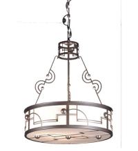 Meyda Black 70647 - 25" Wide Revival Deco Cilindro Inverted Pendant