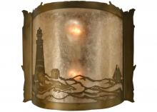 Meyda Black 71391 - 16"W Lighthouse Wall Sconce