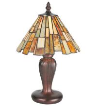 Meyda Black 72580 - 13"H Delta Jadestone Mini Lamp