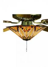 Meyda Black 73124 - 17" Wide Nuevo Mission Fan Light Fixture