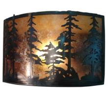 Meyda Black 73870 - 18"W Tall Pines Wall Sconce