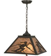 Meyda Black 74104 - 16"Sq Alpine Pendant