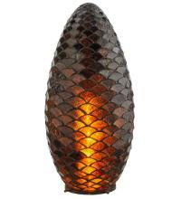 Meyda Black 76491 - 9.5"W Tiffany Pinecone Shade