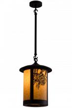 Meyda Black 79281 - 12"W Fulton Winter Pine Pendant