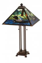 Meyda Black 81055 - 30"H Loon Table Lamp