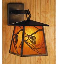 Meyda Black 81344 - 7"W Whispering Pines Hanging Wall Sconce