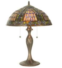 Meyda Black 81447 - 23" High Fleur-de-lis Table Lamp