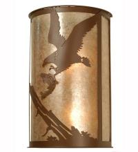 Meyda Black 81493 - 12"W Strike of the Eagle Wall Sconce