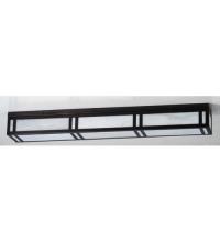 Meyda Black 81598 - 48"L Hyde Park Double Bar Mission Flushmount